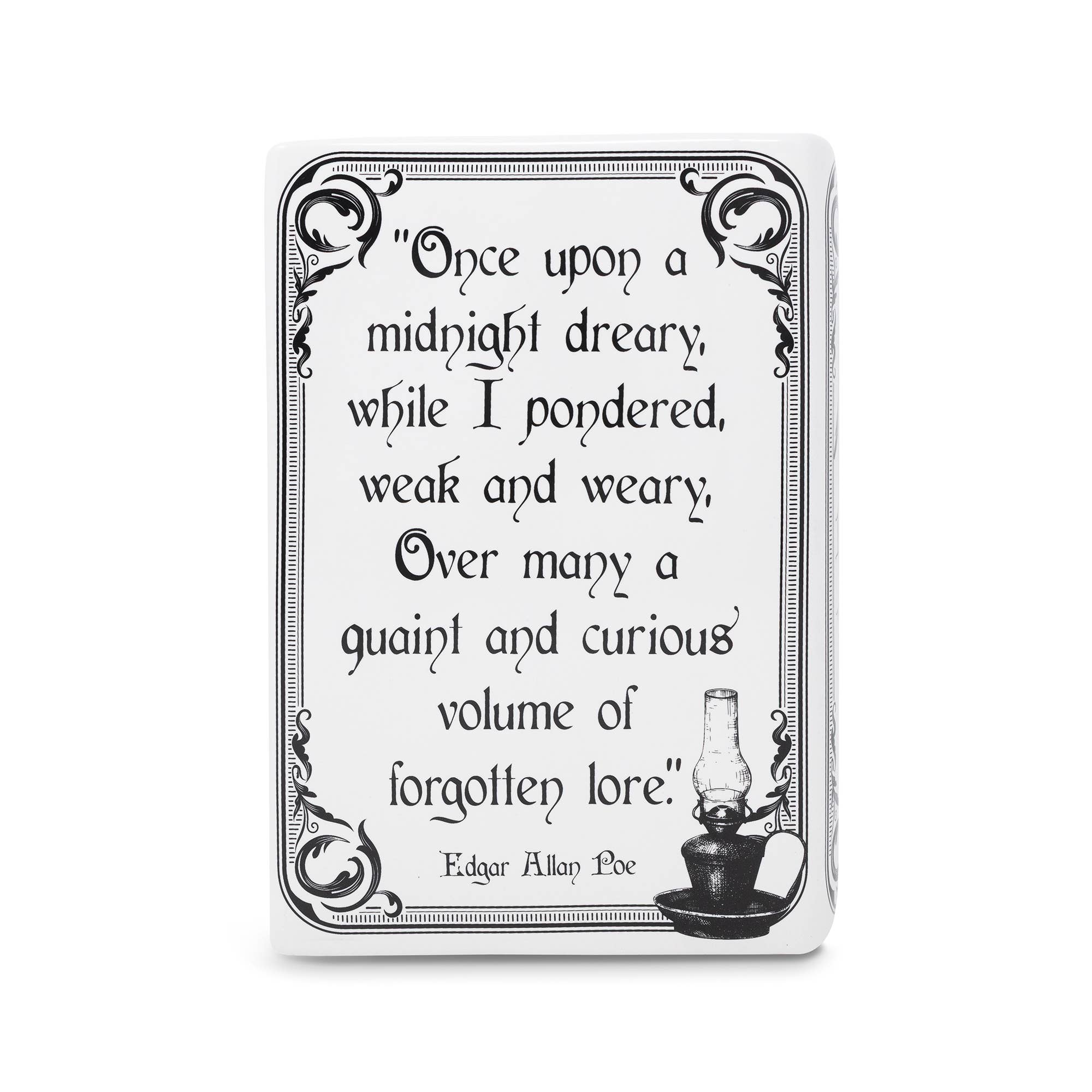 The Raven White Large Book Vase