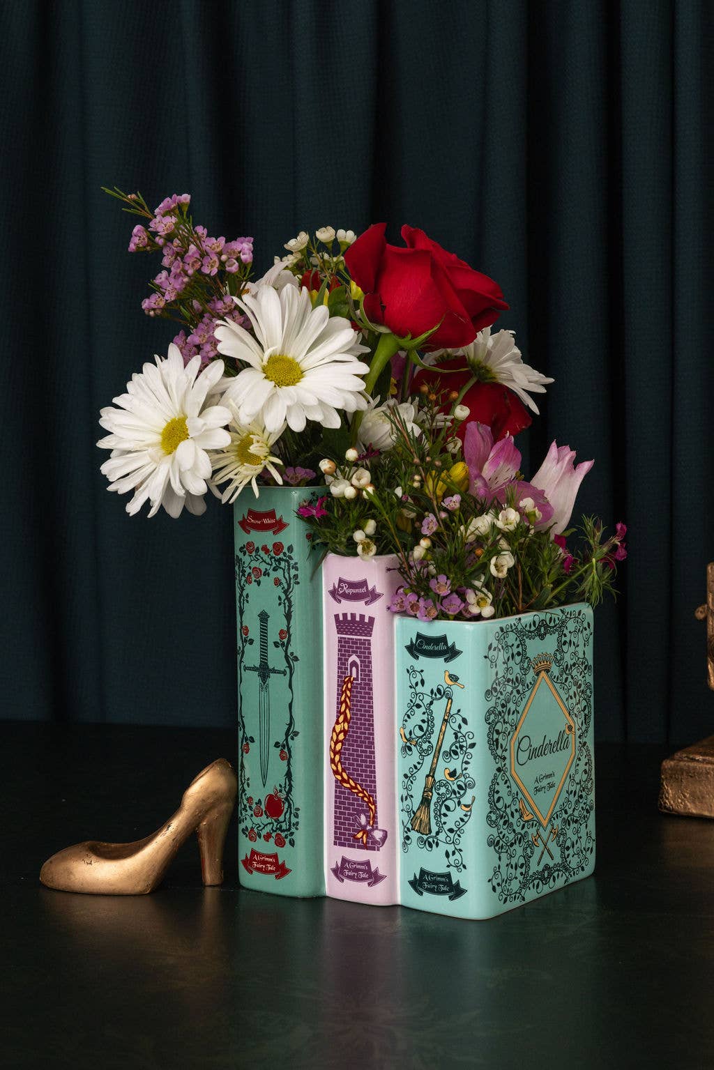 Grimm's Fairy Tales Triple Book Vase