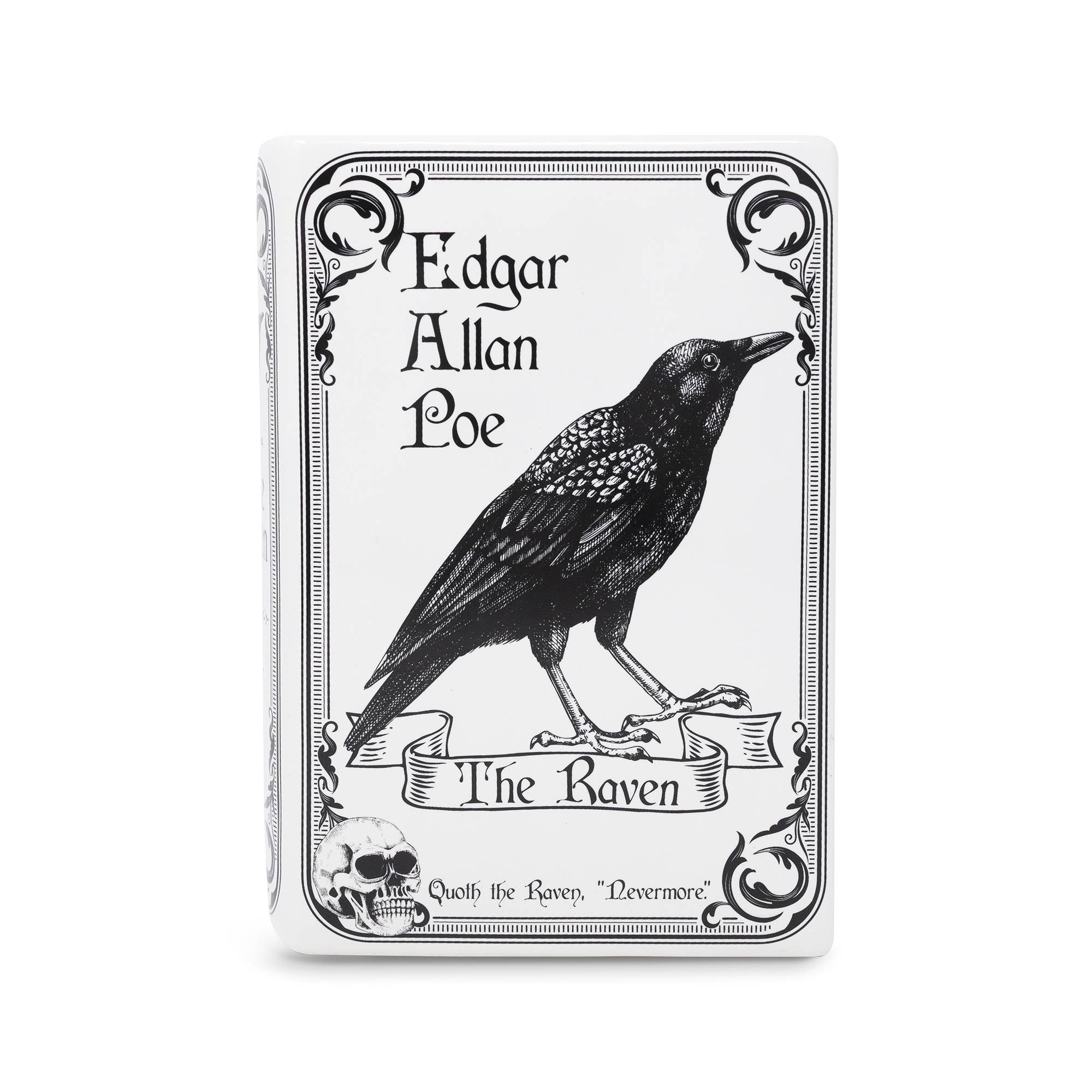 The Raven White Large Book Vase