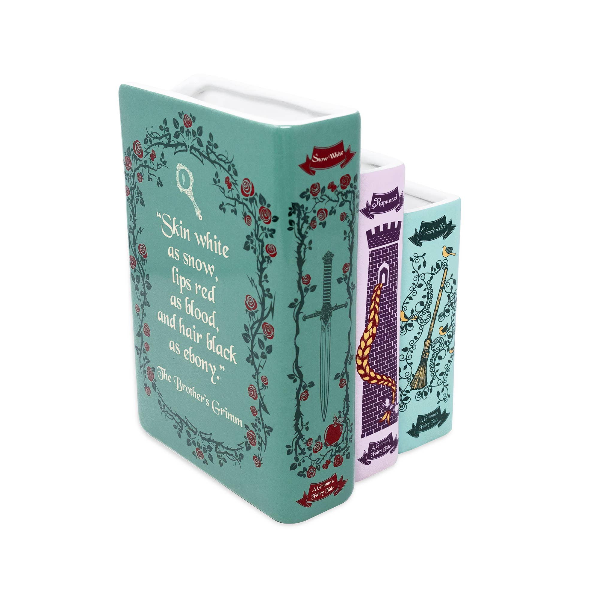 Grimm's Fairy Tales Triple Book Vase