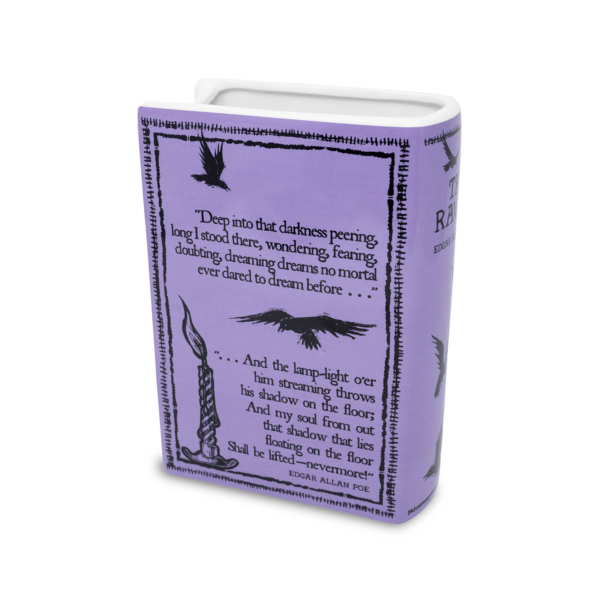 The Raven Purple Large Book Vase